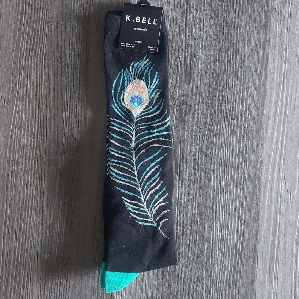 NWT K.Bell Peacock Trouser Socks